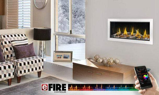Napoleon FF38K Black Powder Coated Flush Front with Safety Barrier for fireplace