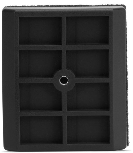 Back view of Napoleon GABR010 replacement cleaning pad showing the black mounting base, support structure and center attachment hole