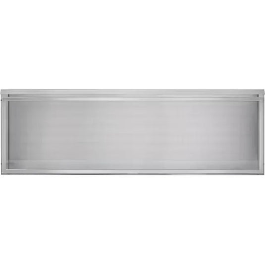 Napoleon Galaxy 62 outdoor gas fireplace with stainless steel firebox and LED lighting