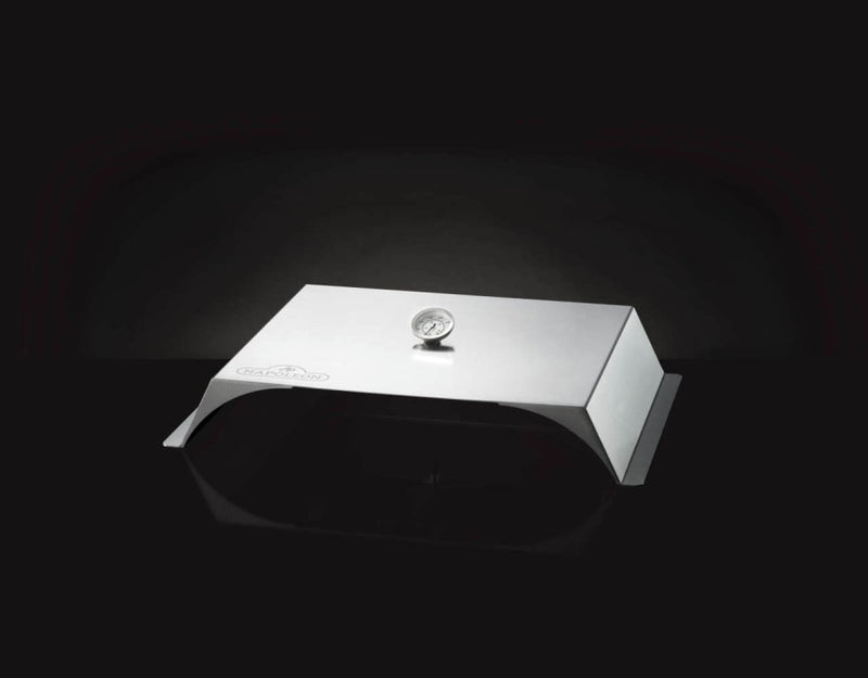 Load image into Gallery viewer, Napoleon gas grill pizza oven add-on with stainless steel shroud and temperature gauge
