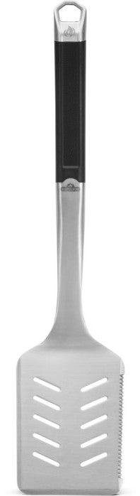 Napoleon GATL007 PRO Series stainless steel grill spatula with beveled edges and black non-slip handle