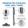 Load image into Gallery viewer, Napoleon GATL008 grill tongs infographic highlighting QuickClick one-hand operation, non-slip grip, and grooved tips
