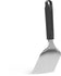 Load image into Gallery viewer, Right angled view of Napoleon GATL016 griddle scraper with wide metal scraping blade and ergonomic black handle
