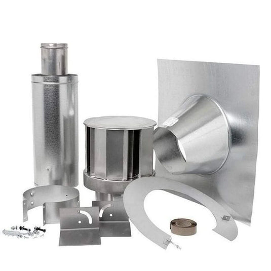 Napoleon GD-110 Roof Terminal Kit for 4 Inch x 7 Inch Flexible Direct Vent Gas Fireplaces, Fits 1/12 to 7/12 Roof Pitch