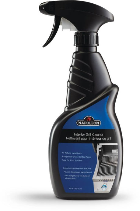 Napoleon eco-friendly biodegradable non-toxic grill cleaner spray bottle for barbecue interiors and cooking grids