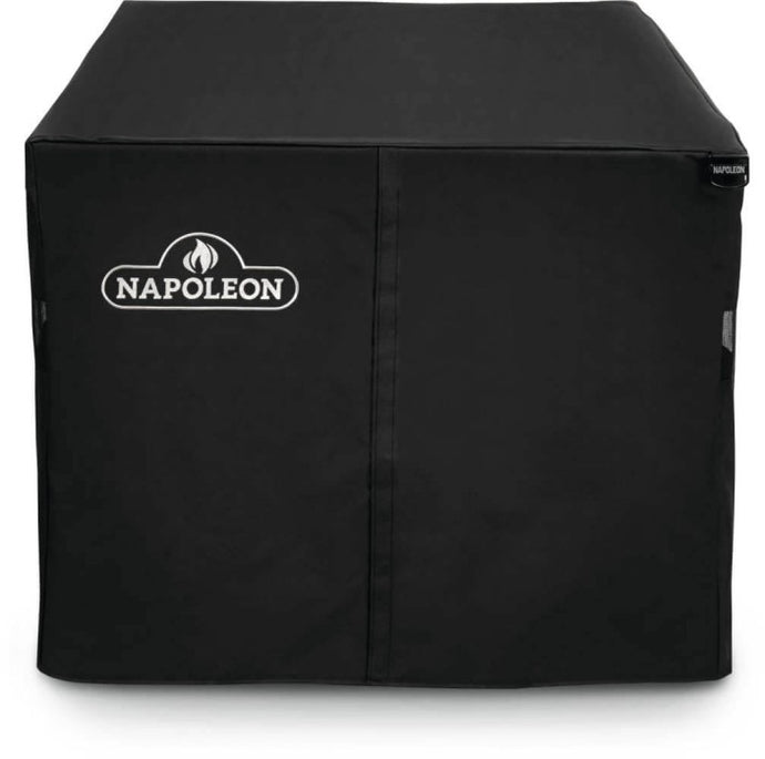Napoleon Hamptons Patioflame rectangular fire table covered with a durable, water-resistant protective cover
