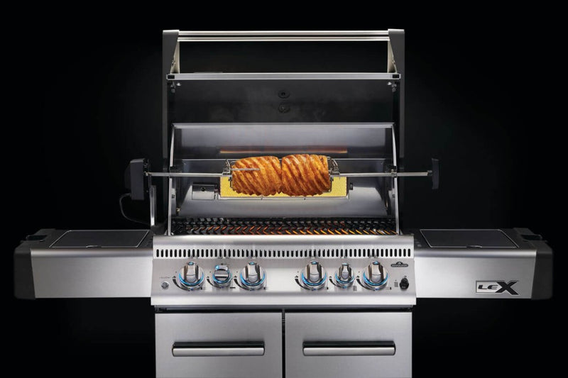 Load image into Gallery viewer, Napoleon Heavy Duty Rotisserie Kit with motor, stainless steel rod, forks, and counterweight for Prestige and LEX grills
