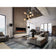 Load image into Gallery viewer, Napoleon Luminex 65 NEFL65LCD-3SV electric fireplace with Beach Fire logs and Woodland media, fully recessed into a modern living room feature wall
