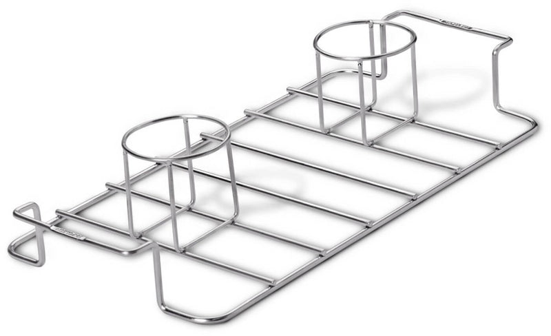 Load image into Gallery viewer, Napoleon Meat Lover’s Starter Kit with stainless steel rib rack, double beer can chicken roaster, skewers, and button thermometers for grilling
