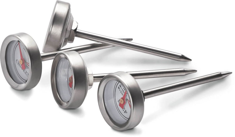 Load image into Gallery viewer, Napoleon Meat Lover’s Starter Kit with stainless steel rib rack, double beer can chicken roaster, skewers, and button thermometers for grilling
