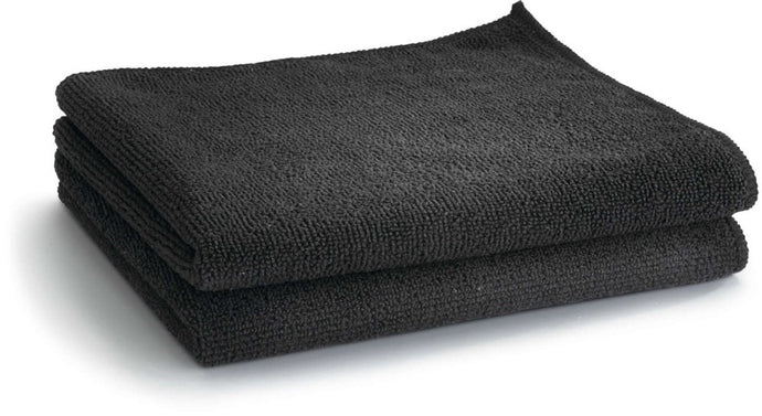 Two ultra-soft microfiber cleaning cloths for barbecue exterior, 16 by 16 inches, suitable for wet and dry use, safe on matte finishes