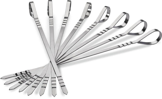 Napoleon Eight Stainless Steel Multifunctional Skewers for BBQ Grilling