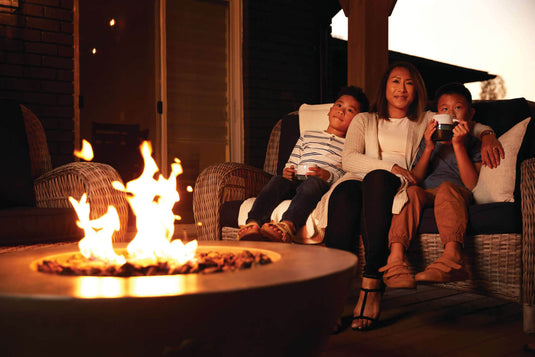 Napoleon Nexus 36-Inch Patioflame Table with 1 Burner – Outdoor Propane Fire Table with Concrete Look