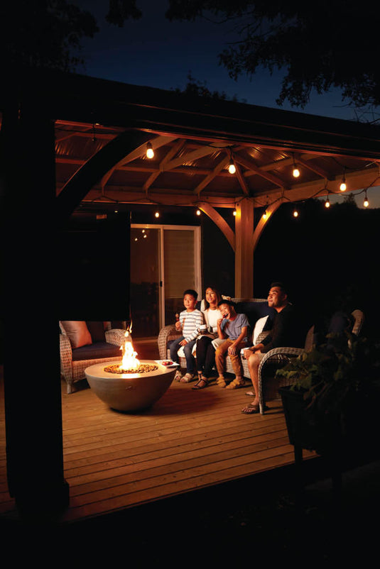 Napoleon Nexus 36-Inch Patioflame Table with 1 Burner – Outdoor Propane Fire Table with Concrete Look