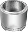 Load image into Gallery viewer, Top view of Napoleon Timberwolf 22-inch stainless steel smokeless fire pit showing its interior ventilation holes
