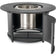 Load image into Gallery viewer, Napoleon NWO44TI-BK round fire pit table surround with curved access door open and stainless steel fire pit visible inside
