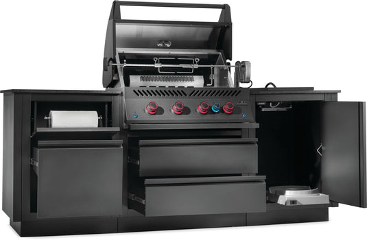 Napoleon OASIS 300 Modular Outdoor Kitchen with Built-in 700 Series 32-Inch Gas Grill Head and storage cabinets