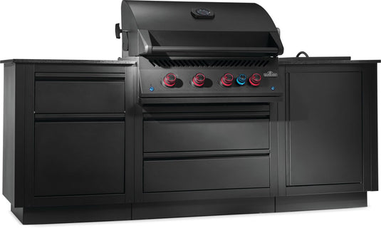 Napoleon OASIS 300 Modular Outdoor Kitchen with Built-in 700 Series 32-Inch Gas Grill Head and storage cabinets