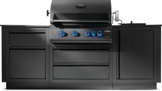 Napoleon OASIS 300 Modular Outdoor Kitchen with Built-in 700 Series 32-Inch Gas Grill Head and storage cabinets