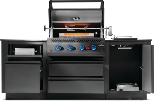 Napoleon OASIS 300 Modular Outdoor Kitchen with Built-in 700 Series 32-Inch Gas Grill Head and storage cabinets