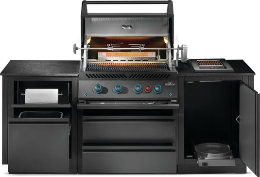 Napoleon OASIS 300 Modular Outdoor Kitchen with Built-in 700 Series 32-Inch Gas Grill Head and storage cabinets