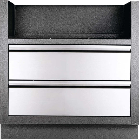 Napoleon OASIS Under Grill Cabinet for Built-In 500 and 700 Series 32 Inch Gas Grill Heads with stainless steel drawers