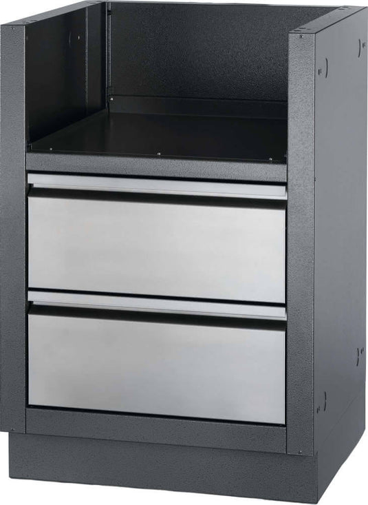 Napoleon OASIS Under Grill Cabinet for Built-In 700 Series 18 and 12 Inch Burners with stainless steel drawers and weather-resistant finish
