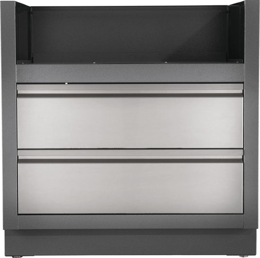 Napoleon OASIS Under Grill Cabinet for Built-In Prestige PRO 500 and Prestige 500 Gas Grill Heads with stainless steel drawers