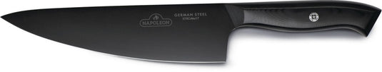 Napoleon Phantom 8-Inch Chef’s Knife with Titanium-Plated Steel Blade and Contoured Handle