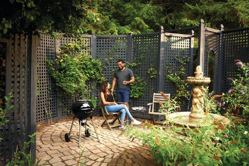 Load image into Gallery viewer, Napoleon Premium 18-Inch Charcoal Kettle Grill with stainless steel cooking grid and Vortex heat management system
