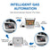 Load image into Gallery viewer, Diagram showing Napoleon Prestige PRO 500 automatic heat adjustment as the lid opens and closes
