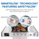 Load image into Gallery viewer, Napoleon Prestige PRO 500 infographic comparing SmartGlow heat-level lighting and SafetyGlow burner indicators
