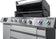Load image into Gallery viewer, Napoleon Prestige PRO 665 Elite multicolor LED illuminated burner knobs with grill lid open
