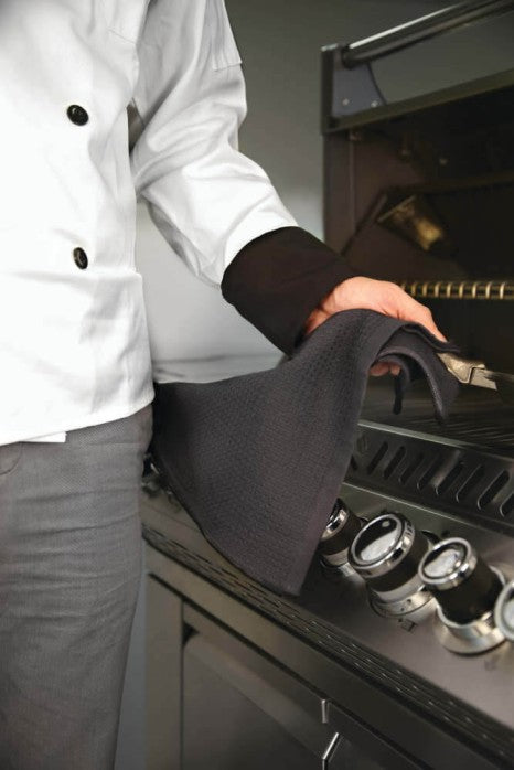 Load image into Gallery viewer, Napoleon PRO Grill Towel black 18x28 inches with quick clip for belt or grill
