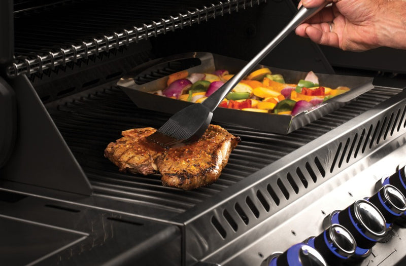 Load image into Gallery viewer, Napoleon PRO Stainless Steel 3 Piece BBQ Toolset with Spatula, Locking Tongs, and Silicone Basting Brush
