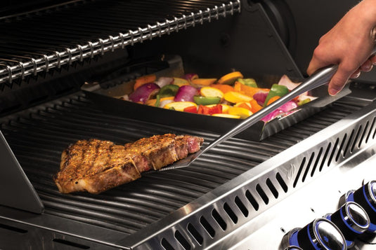 Napoleon PRO Stainless Steel 3 Piece BBQ Toolset with Spatula, Locking Tongs, and Silicone Basting Brush