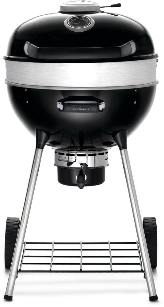Napoleon Professional 22-Inch Charcoal Kettle Grill – Premium charcoal BBQ with cast iron grids and rotisserie option