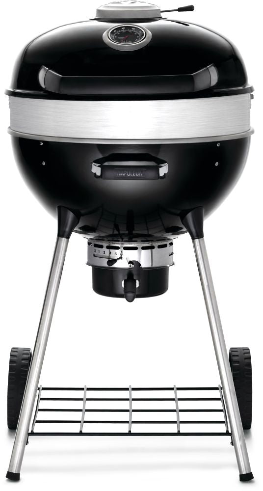 Napoleon Professional 22-Inch Charcoal Kettle Grill – Premium charcoal BBQ with cast iron grids and rotisserie option