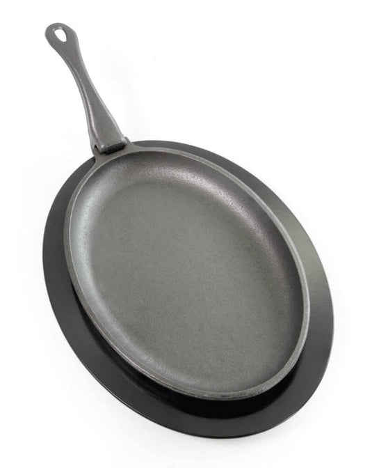 Napoleon Professional Preseasoned Cast Iron Skillet with Removable Cool-Touch Handle for Grill and BBQ Cooking