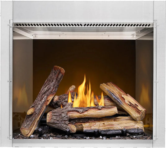 Napoleon Riverside 36 inch Clean Face Outdoor Natural Gas Fireplace with up to 50,000 BTUs and contemporary design