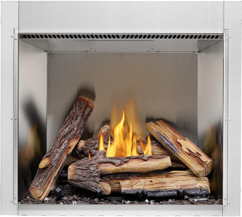 Load image into Gallery viewer, Napoleon Riverside 36 inch Clean Face Outdoor Natural Gas Fireplace with up to 50,000 BTUs and contemporary design
