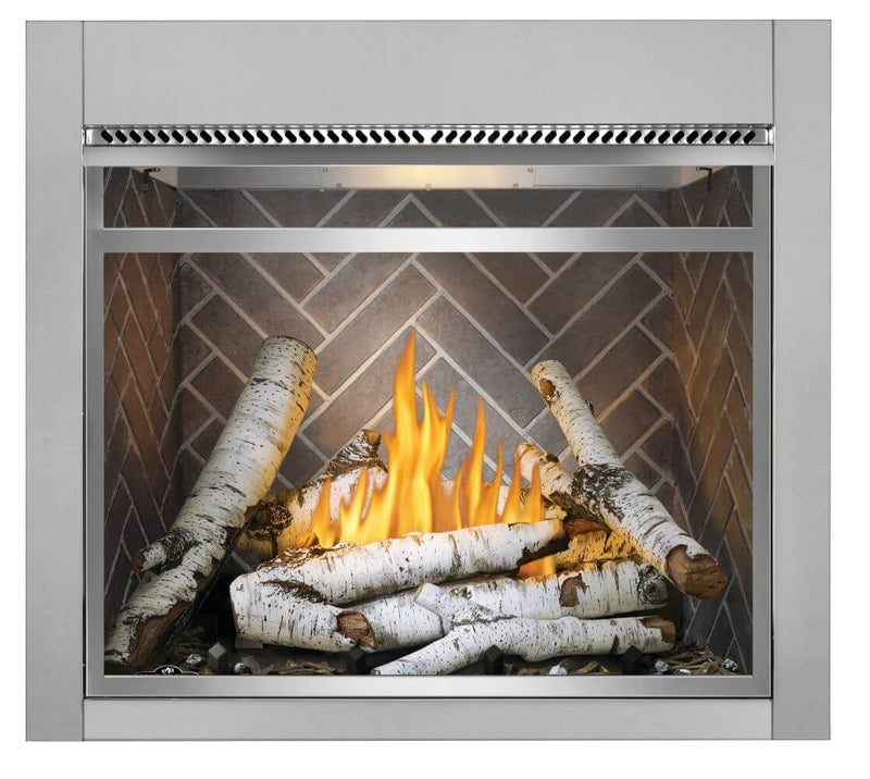 Load image into Gallery viewer, Napoleon Riverside 36 inch Clean Face Outdoor Natural Gas Fireplace with up to 50,000 BTUs and contemporary design
