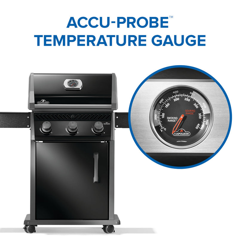 Load image into Gallery viewer, Napoleon Rogue® 425 Gas Grill with 3 Burners and Stainless Steel Cooking Grids
