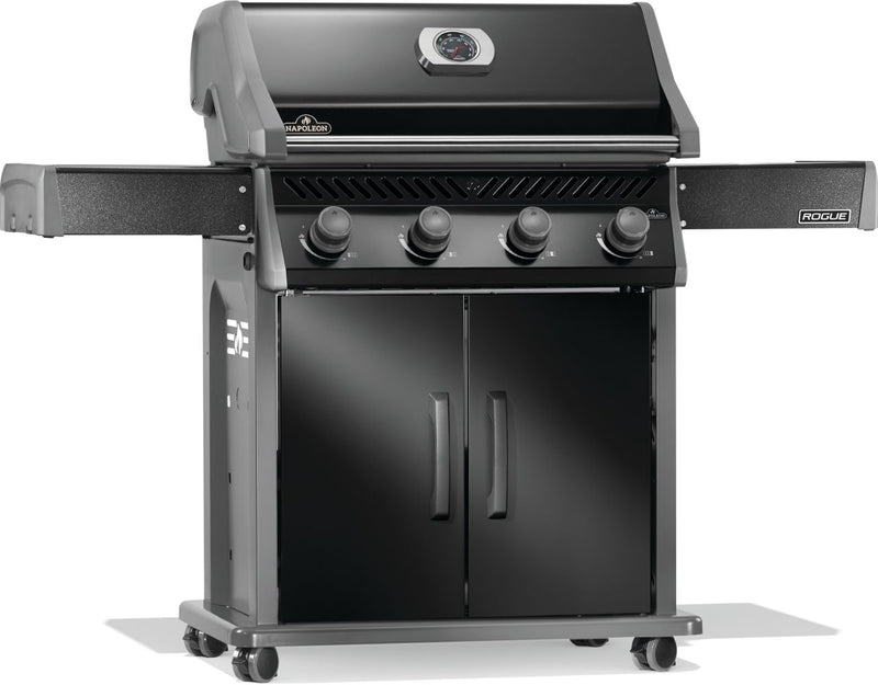 Load image into Gallery viewer, Napoleon Rogue 525 Black Gas Grill with Stainless Steel Grids and 4 Burners
