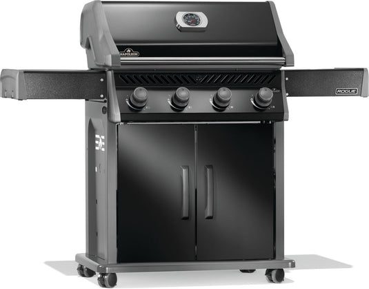 Napoleon Rogue 525 Black Gas Grill with Stainless Steel Grids and 4 Burners
