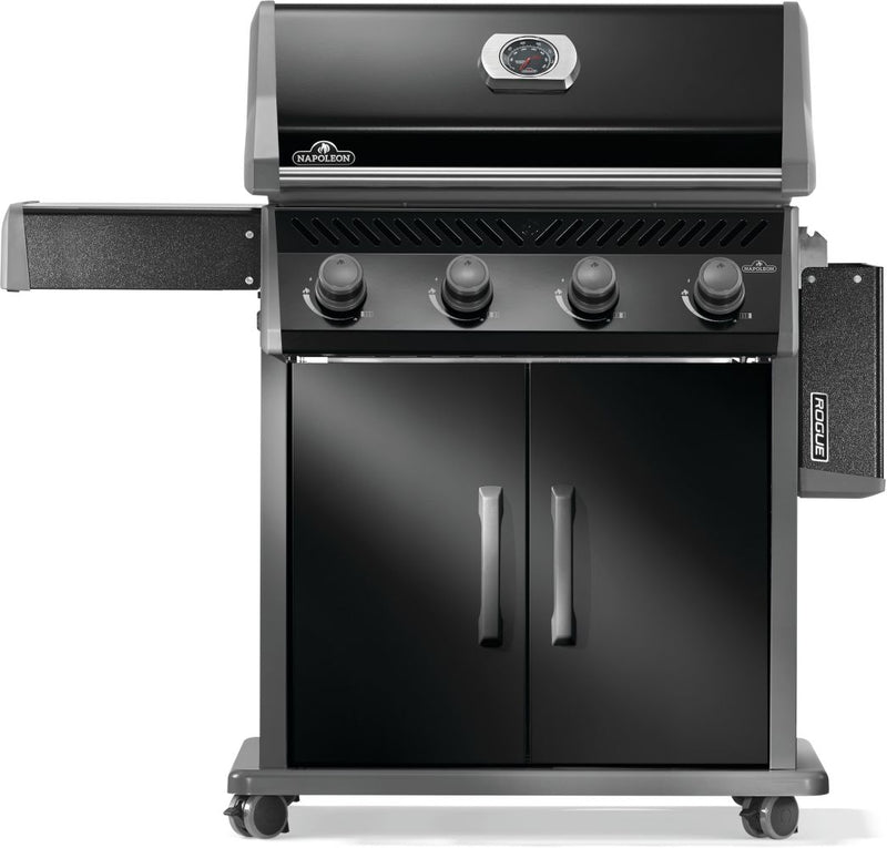 Load image into Gallery viewer, Napoleon Rogue 525 Black Gas Grill with Stainless Steel Grids and 4 Burners
