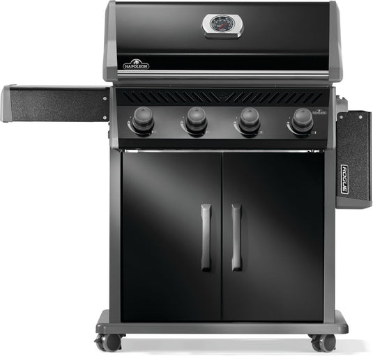 Napoleon Rogue 525 Black Gas Grill with Stainless Steel Grids and 4 Burners