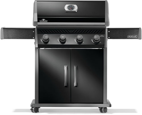 Napoleon Rogue 525 Black Gas Grill with Stainless Steel Grids and 4 Burners