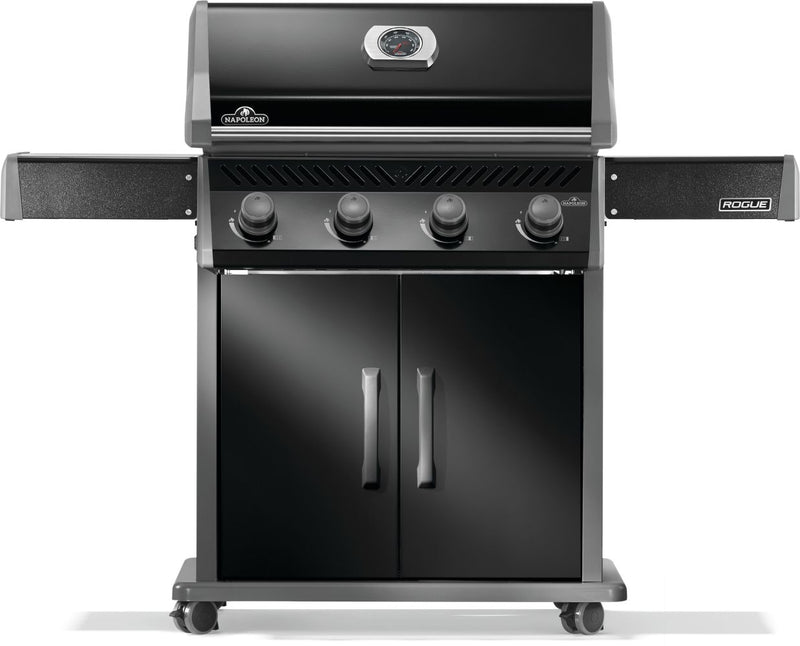 Load image into Gallery viewer, Napoleon Rogue 525 Black Gas Grill with Stainless Steel Grids and 4 Burners
