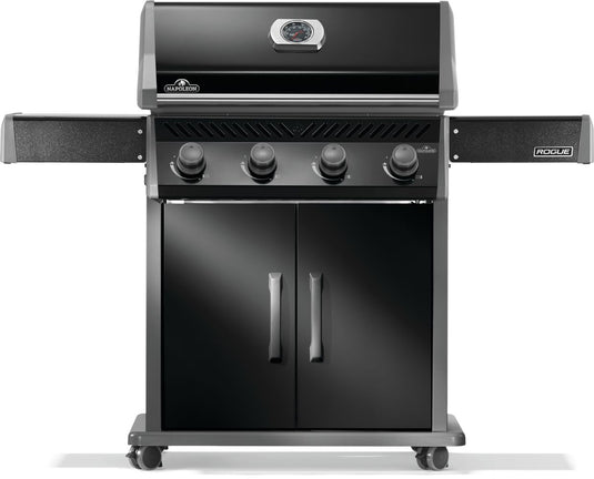 Napoleon Rogue 525 Black Gas Grill with Stainless Steel Grids and 4 Burners